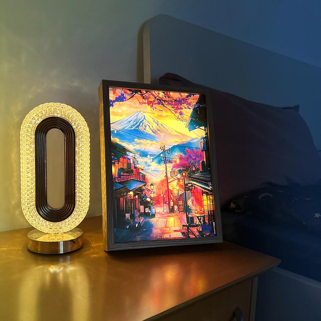 Japanese Town and Mount Fuji (4 in 1)